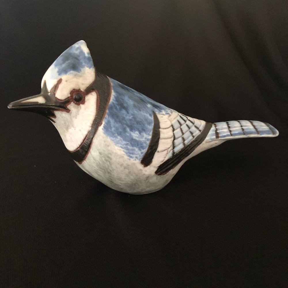 Vintage Andersen Design Studio Large Blue Jay Bird Figurine - Picture 5 of 12